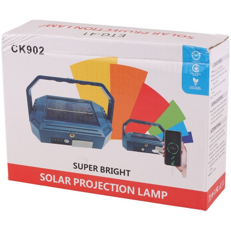 پروژکتور چراغ قوه اورجینال سیار شارژی و پاور بانک خورشیدی مدل CK902